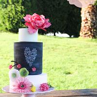 Wafer Paper Spring Wedding Cake