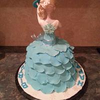 Elsa doll cakes