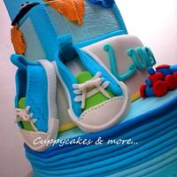 Toy box theme cake
