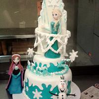 frozen cake for my niece