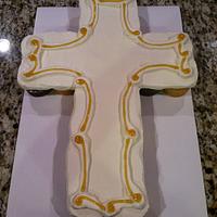 Cross Pull-apart cupcake cake