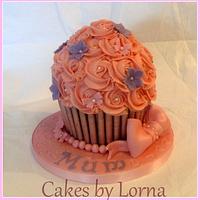 Pink & Lilac Giant Cupcake