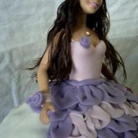 Barbie Ruffle Cake