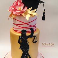 Law graduation cake