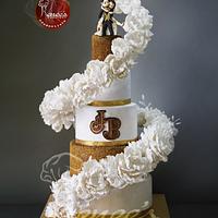 Floating Flower Wedding Cake By Purbaja B Chakraborty 