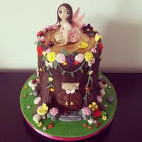 A woodland fairy cake