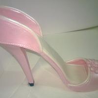 Pearl Pink Stiletto High Heel