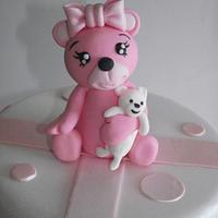 pink bears cake