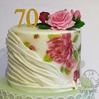 romantic rose cake