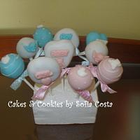 Baby shower and baptism cake pops