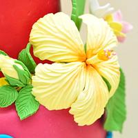 hawaiian cake up close