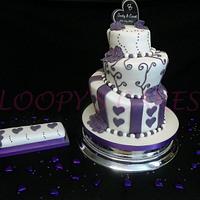 Topsy turvy wedding cake