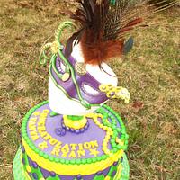 Mardi Gras Stagette Cake
