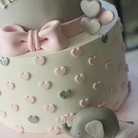 Baby Animals First Birthday Cake