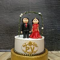 Indian wedding - cake by Shris12 - CakesDecor