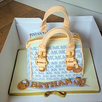 Michael Kors bag inspired cake  