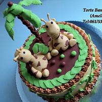 giraffe twin cake
