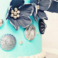 Tiffany's Inspired Vintage Style Cake