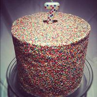 7 Rainbow Sprinkle Cake 