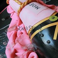 Moet and Chandon Pink Champagne Bottle