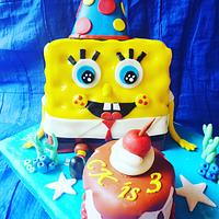 Little spongebob 3D cake
