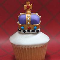 Queens Jubilee Crown Cupcake