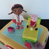 Cake Peppa pig and Doc McStuffins
