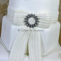 Diamante wedding cake