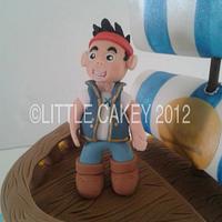 Jake & the Neverland Pirates cake. By Little Cakey
