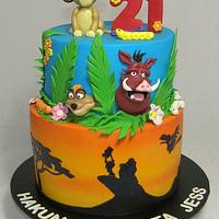 Lion King 21st Cake