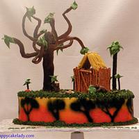 Bush Baby - inspired cake