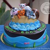 Noah's Ark cake 
