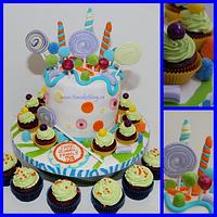 Candyland themed Fundraiser cake