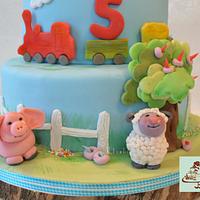 little people birthday cake - Decorated Cake by - CakesDecor