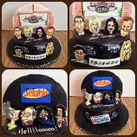 Friends/Seinfeld cake