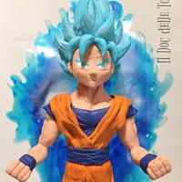 Dragonball Super Saiyan cake