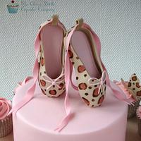 Ballet Shoes Christening Cake