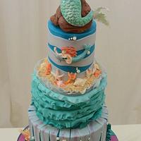 Little Mermaid on Her Cake