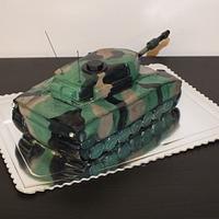 camouflage tank