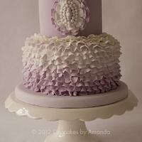 Lilac Ruffle Cake