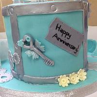 11th Wedding Anniversary Steampunk Inspired Cake