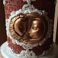 Sun & Moon Baroque Wedding Cake
