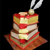 Harry Potter Book Stack Cake