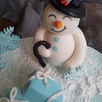 Happy Snowman cake