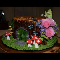 Fairy House Birthday Cake