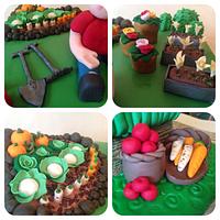 Gardening birthday cake!