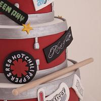 Drum and Festival Wedding Cake