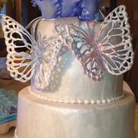Mosaic butterfly cake