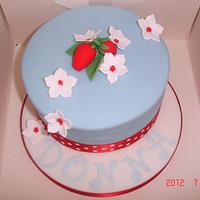 Summer birthday cake