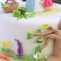 Beatrix Potter 1st birthday cake